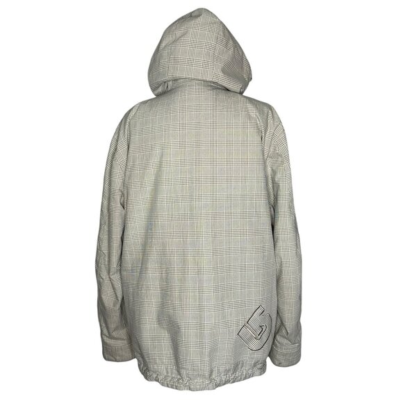 Burton Esquire Ski Jacket Plaid Beige Women’s M Hooded Snowboard Winter Coat - Picture 8 of 12